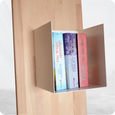 Bücherregal 180 cm - Holz und Stahl