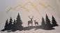 Preview: Wandbild Wald, Reh und Berge