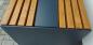 Preview: Gartentisch aus 8 mm Stahl und Massivholz Tanne/Fichte