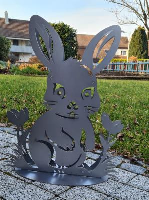 Gartendeko - Berta die Häsin 3D