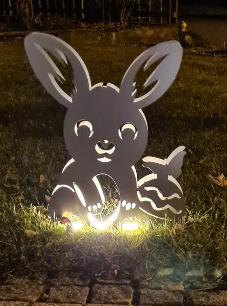Gartendeko - Stups der Hase 3D