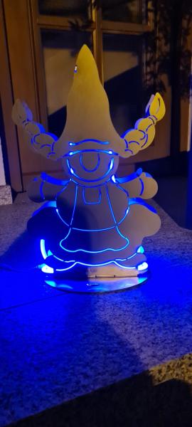 Gartendeko - Wichtel Kathi in 3D